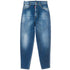 Dsquared² Blue Cotton High-Waisted Jean